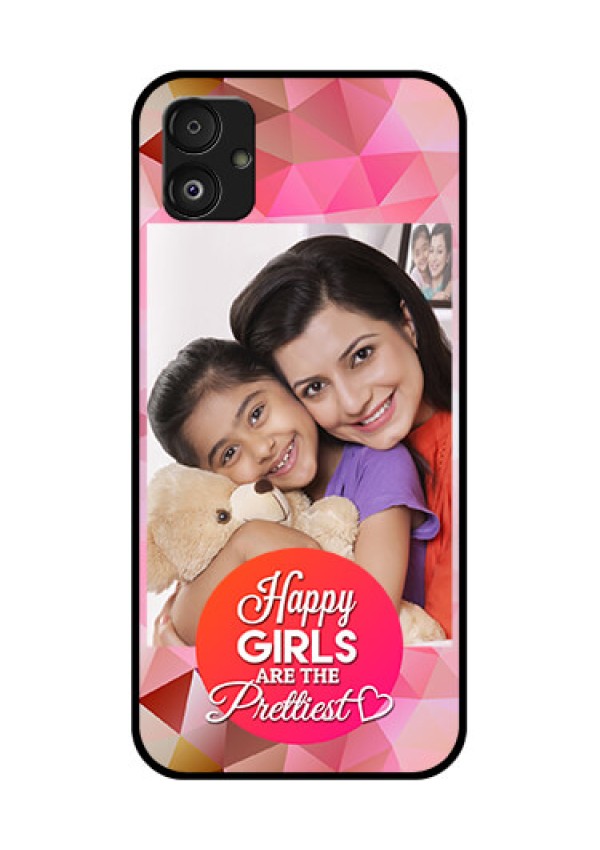 Samsung Galaxy F14 5G Photo Printing on Glass Case - Abstract Triangle Design