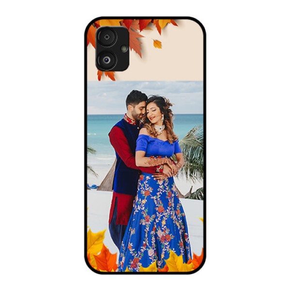 Samsung Galaxy F14 5G Photo Printing on Glass Case - Autumn Maple Leaves Design Samsung Galaxy F14 5G Photo Printing on Glass Case - Autumn Maple Leaves Design