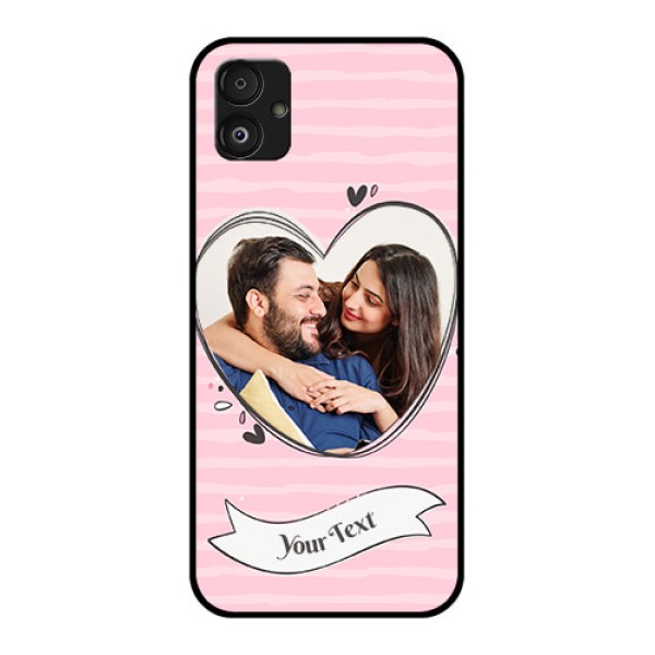 Samsung Galaxy F14 5G Custom Glass Phone Case - Vintage Heart Design