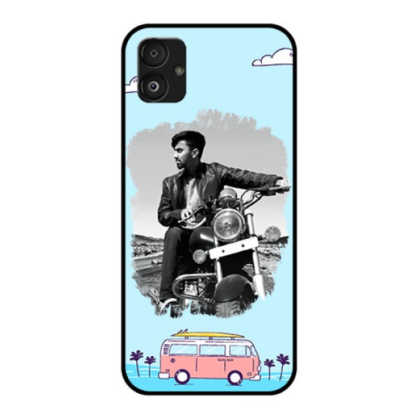 Samsung Galaxy F14 5G Photo Printing on Glass Case - Travel & Adventure Design Samsung Galaxy F14 5G Photo Printing on Glass Case - Travel & Adventure Design