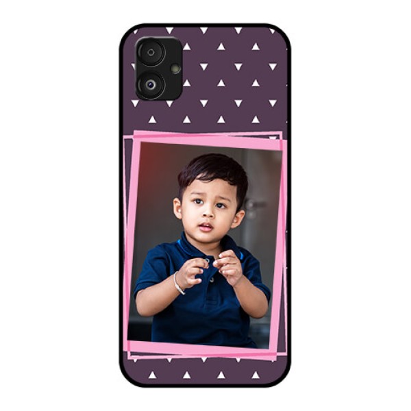 Samsung Galaxy F14 5G Custom Glass Mobile Case - Triangle Pattern Dotted Design Samsung Galaxy F14 5G Custom Glass Mobile Case - Triangle Pattern Dotted Design