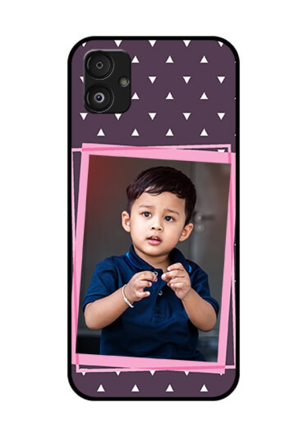 Samsung Galaxy F14 5G Custom Glass Mobile Case - Triangle Pattern Dotted Design