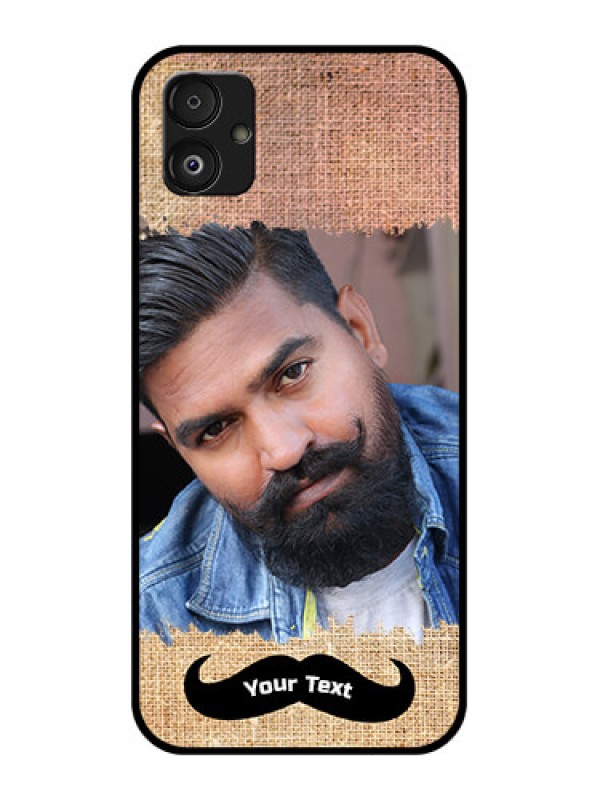 Custom Samsung Galaxy F14 5G Personalized Glass Phone Case - with Texture Design