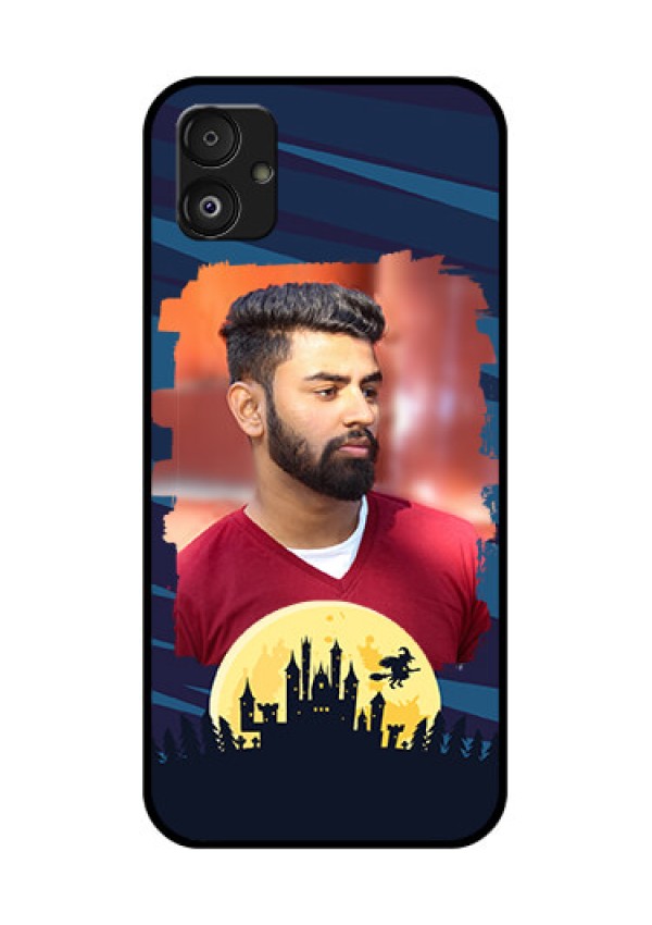 Samsung Galaxy F14 5G Photo Printing on Glass Case - Halloween Witch Design