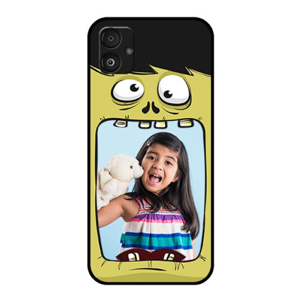 Samsung Galaxy F14 5G Personalized Glass Phone Case - Cartoon monster back case Design