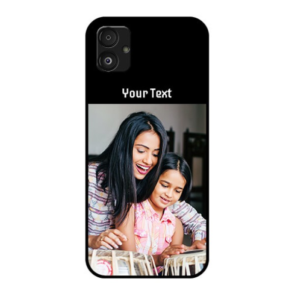 Samsung Galaxy F14 5G Photo with Name on Glass Phone Case