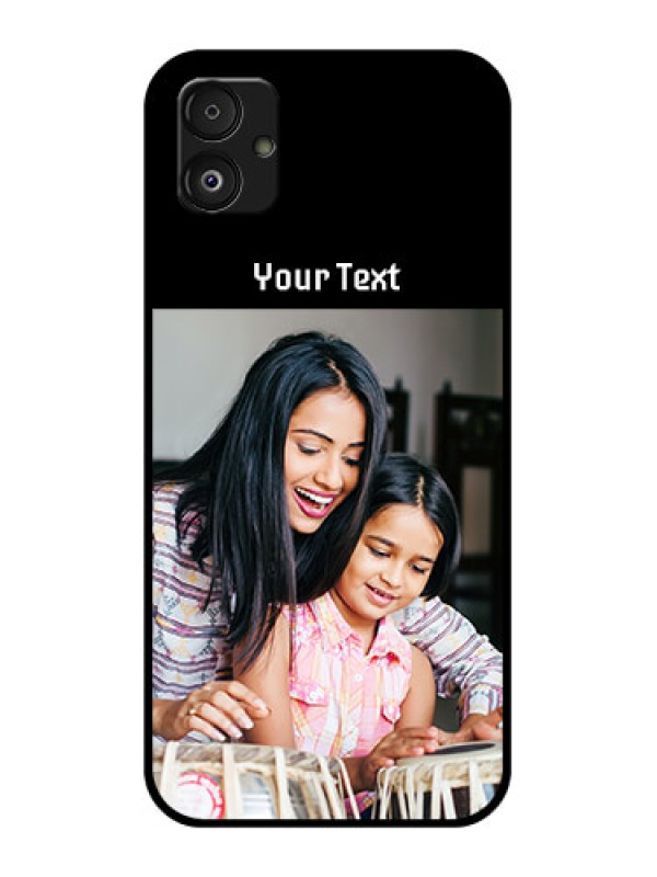 Custom Samsung Galaxy F14 5G Photo with Name on Glass Phone Case