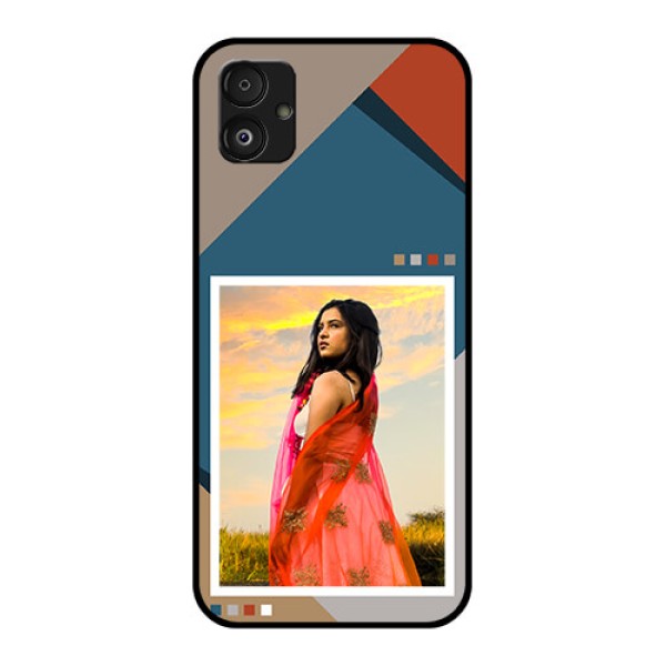 Samsung Galaxy F14 5G Personalized Glass Phone Case - Retro color pallet Design Samsung Galaxy F14 5G Personalized Glass Phone Case - Retro color pallet Design