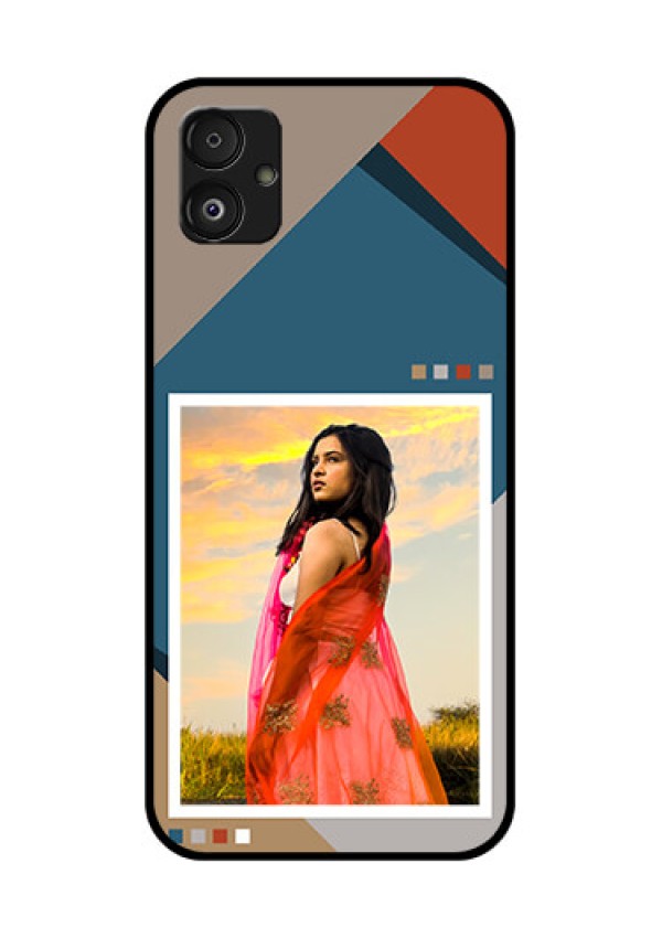 Samsung Galaxy F14 5G Personalized Glass Phone Case - Retro color pallet Design