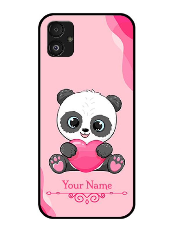 Custom Samsung Galaxy F14 5G Custom Glass Mobile Case - Cute Panda Design
