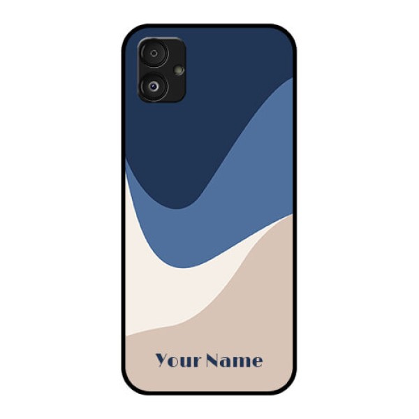 Samsung Galaxy F14 5G Custom Glass Phone Case - Abstract Drip Art Design Samsung Galaxy F14 5G Custom Glass Phone Case - Abstract Drip Art Design