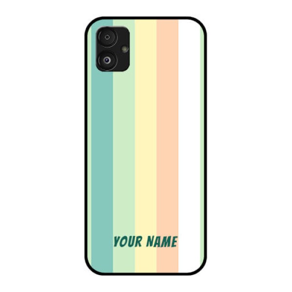 Samsung Galaxy F14 5G Photo Printing on Glass Case - Multi-colour Stripes Design Samsung Galaxy F14 5G Photo Printing on Glass Case - Multi-colour Stripes Design