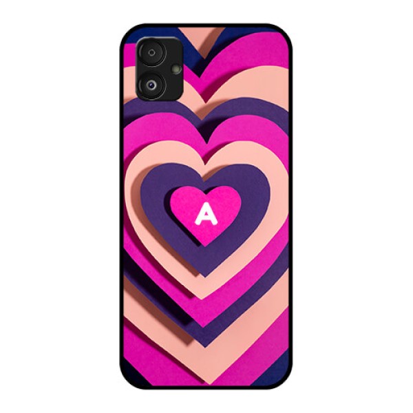 Samsung Galaxy F14 5G Custom Glass Mobile Case - Cute Heart Pattern Design Samsung Galaxy F14 5G Custom Glass Mobile Case - Cute Heart Pattern Design