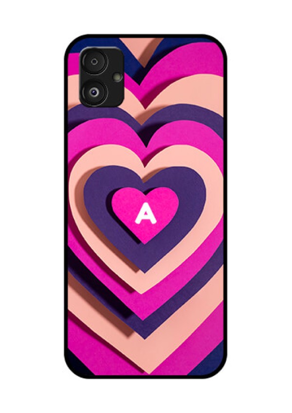 Samsung Galaxy F14 5G Custom Glass Mobile Case - Cute Heart Pattern Design