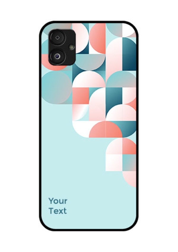 Samsung Galaxy F14 5G Custom Glass Phone Case - Stylish Semi-circle Pattern Design