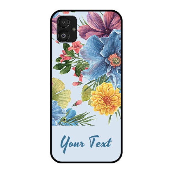 Samsung Galaxy F14 5G Custom Glass Mobile Case - Stunning Watercolored Flowers Painting Design Samsung Galaxy F14 5G Custom Glass Mobile Case - Stunning Watercolored Flowers Painting Design