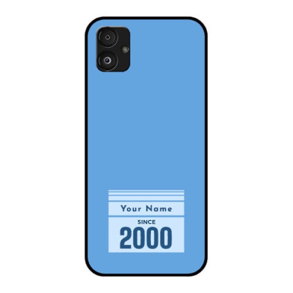 Samsung Galaxy F14 5G Custom Glass Mobile Case - Custom Year of birth Design Samsung Galaxy F14 5G Custom Glass Mobile Case - Custom Year of birth Design