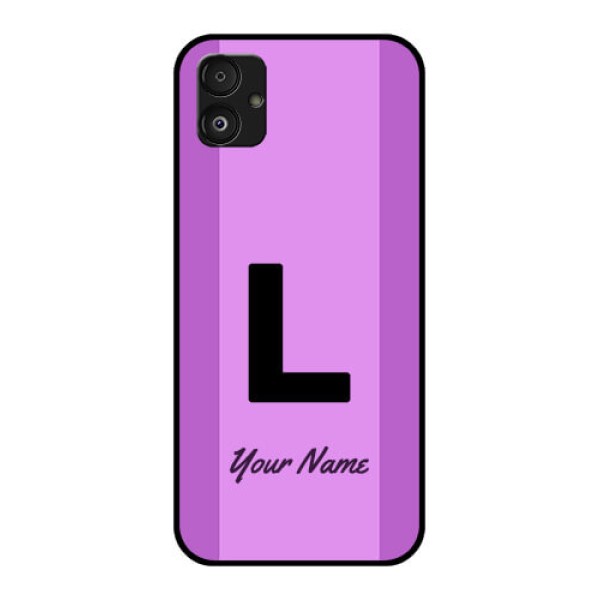 Samsung Galaxy F14 5G Custom Glass Phone Case - Tricolor custom text Design