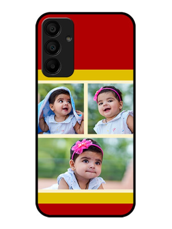Custom Galaxy F15 5G Custom Glass Phone Case - Multiple Pic Upload Design