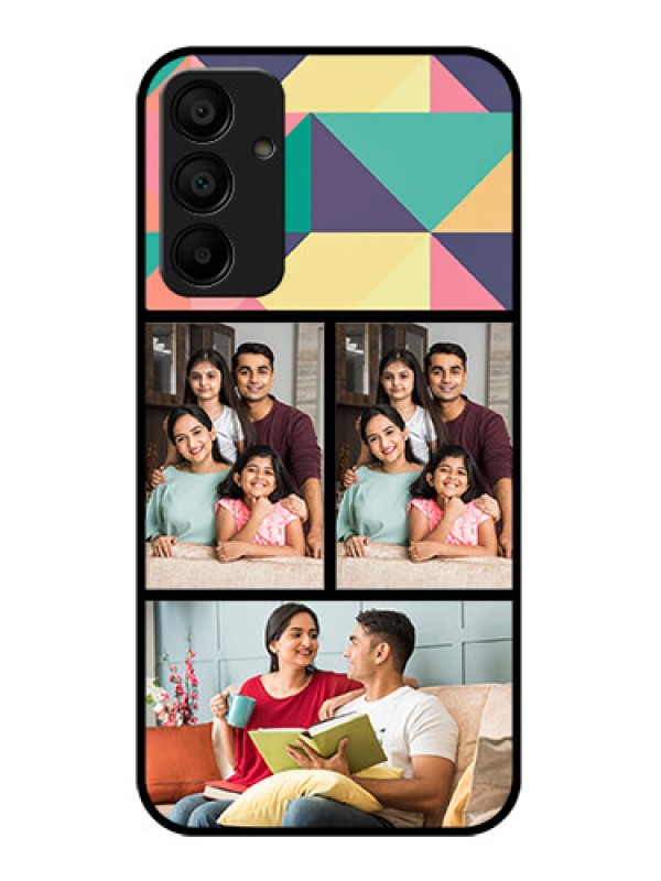 Custom Galaxy F15 5G Custom Glass Phone Case - Bulk Pic Upload Design
