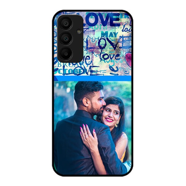 Galaxy F15 5G Custom Glass Phone Case - Colorful Love Design Galaxy F15 5G Custom Glass Phone Case - Colorful Love Design
