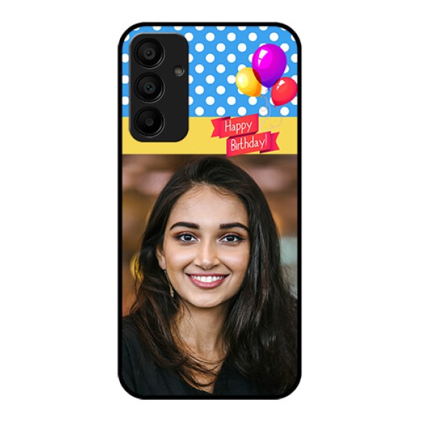 Galaxy F15 5G Custom Glass Phone Case - Happy Birthday Design