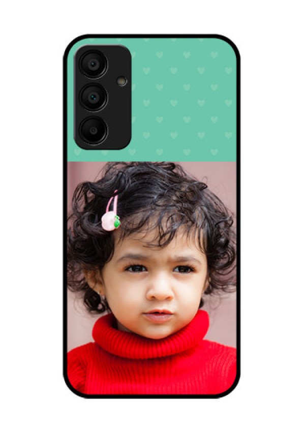 Galaxy F15 5G Custom Glass Phone Case - Lovers Picture Design