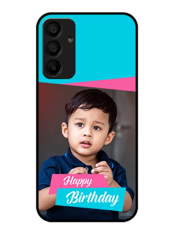 Custom Galaxy F15 5G Custom Glass Phone Case - Image Holder With 2 Color Design