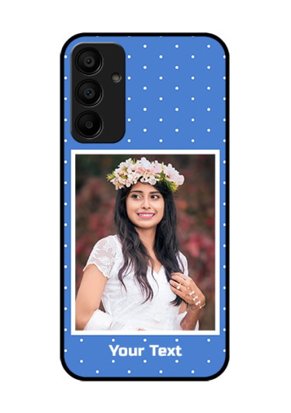 Galaxy F15 5G Custom Glass Phone Case - Polka Dots Design