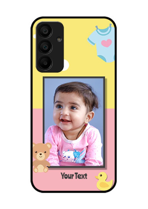 Galaxy F15 5G Custom Glass Phone Case - Kids 2 Color Design