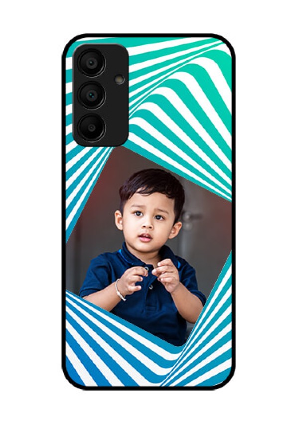 Galaxy F15 5G Custom Glass Phone Case - Abstract Spiral Design
