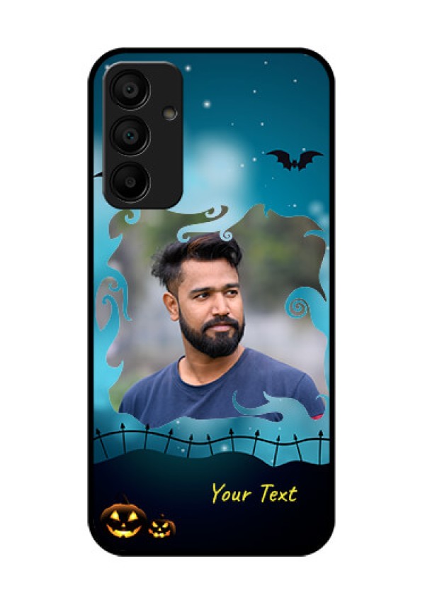 Galaxy F15 5G Custom Glass Phone Case - Halloween Frame Design