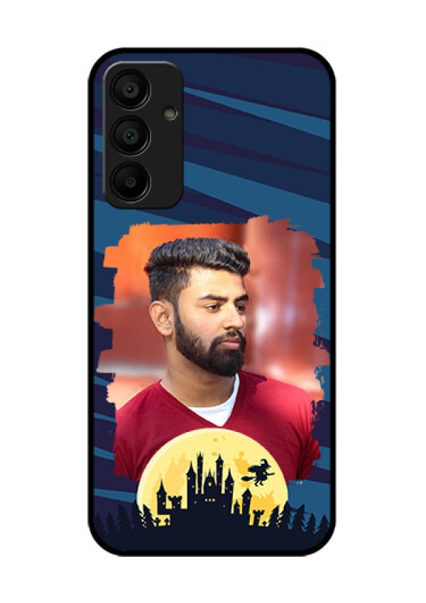 Galaxy F15 5G Custom Glass Phone Case - Halloween Witch Design