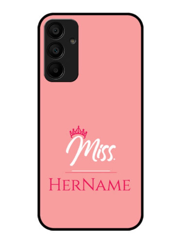 Custom Galaxy F15 5G Custom Glass Phone Case - Mrs With Name Design