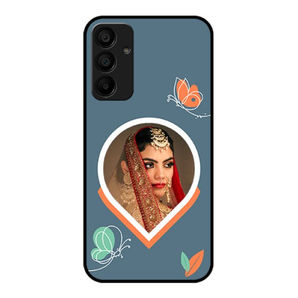 Galaxy F15 5G Custom Glass Phone Case - Droplet Butterflies Design
