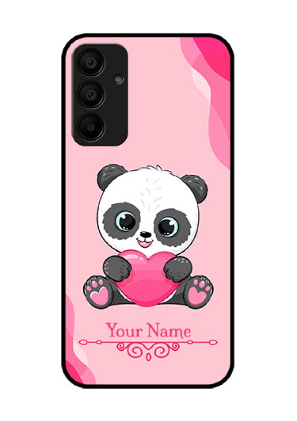Galaxy F15 5G Custom Glass Phone Case - Cute Panda Design