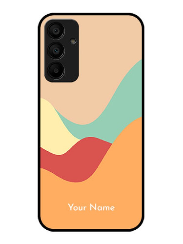 Custom Galaxy F15 5G Custom Glass Phone Case - Ocean Waves Multi - Colour Design