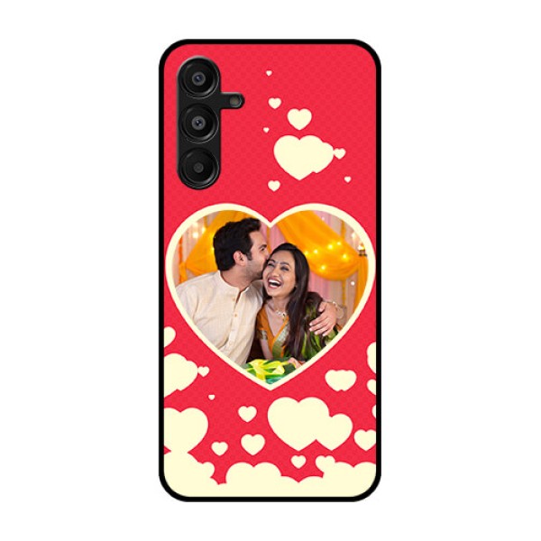 Galaxy F16 5G Custom Glass Phone Case - Love Symbols Phone Cover Design