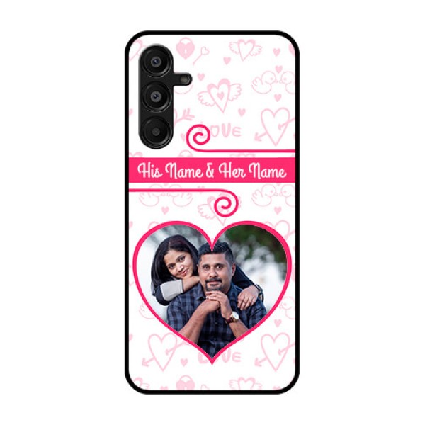 Galaxy F16 5G Custom Glass Phone Case - Heart Shape Love Design Galaxy F16 5G Custom Glass Phone Case - Heart Shape Love Design