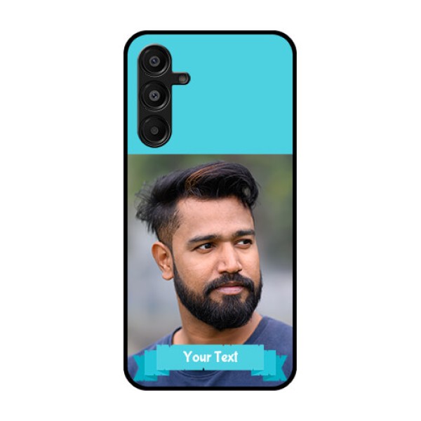 Galaxy F16 5G Custom Glass Phone Case - Blue Color Design Galaxy F16 5G Custom Glass Phone Case - Blue Color Design