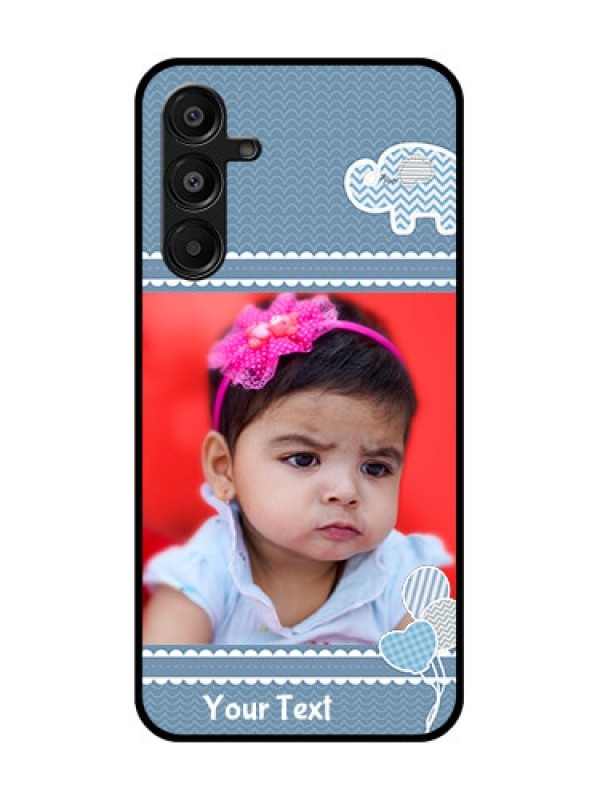 Custom Galaxy F16 5G Custom Glass Phone Case - With Kids Pattern Design