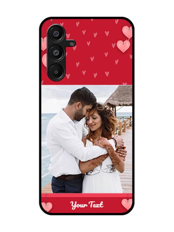 Custom Galaxy F16 5G Custom Glass Phone Case - Valentines Day Design