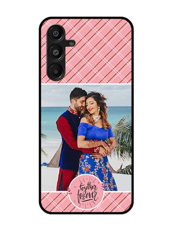 Custom Galaxy F16 5G Custom Glass Phone Case - Together Forever Design