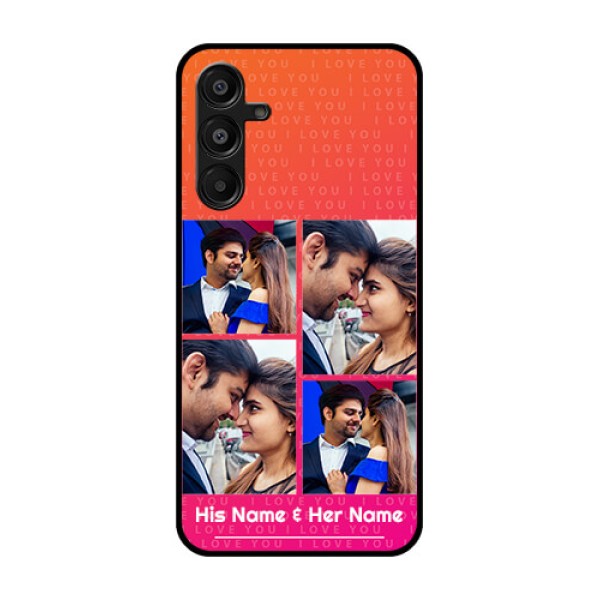 Galaxy F16 5G Custom Glass Phone Case - I Love You Pink Design