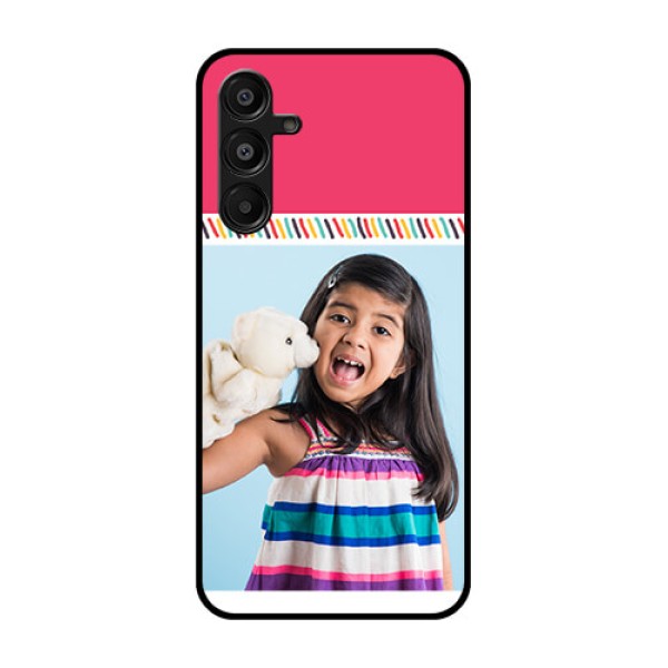 Galaxy F16 5G Custom Glass Phone Case - Line Art Design