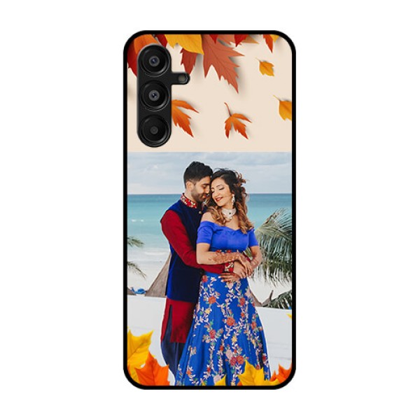 Galaxy F16 5G Custom Glass Phone Case - Autumn Maple Leaves Design Galaxy F16 5G Custom Glass Phone Case - Autumn Maple Leaves Design