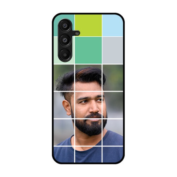 Galaxy F16 5G Custom Glass Phone Case - With White Box Pattern