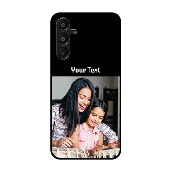 Galaxy F16 5G Custom Glass Phone Case - Photo With Name Design