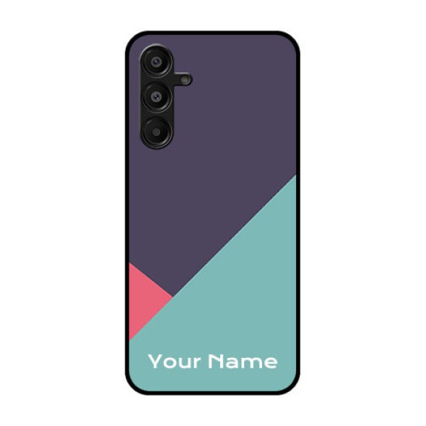 Galaxy F16 5G Custom Glass Phone Case - Tri Color Abstract Design