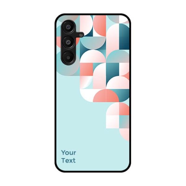 Galaxy F16 5G Custom Glass Phone Case - Stylish Semi - Circle Pattern Design Galaxy F16 5G Custom Glass Phone Case - Stylish Semi - Circle Pattern Design